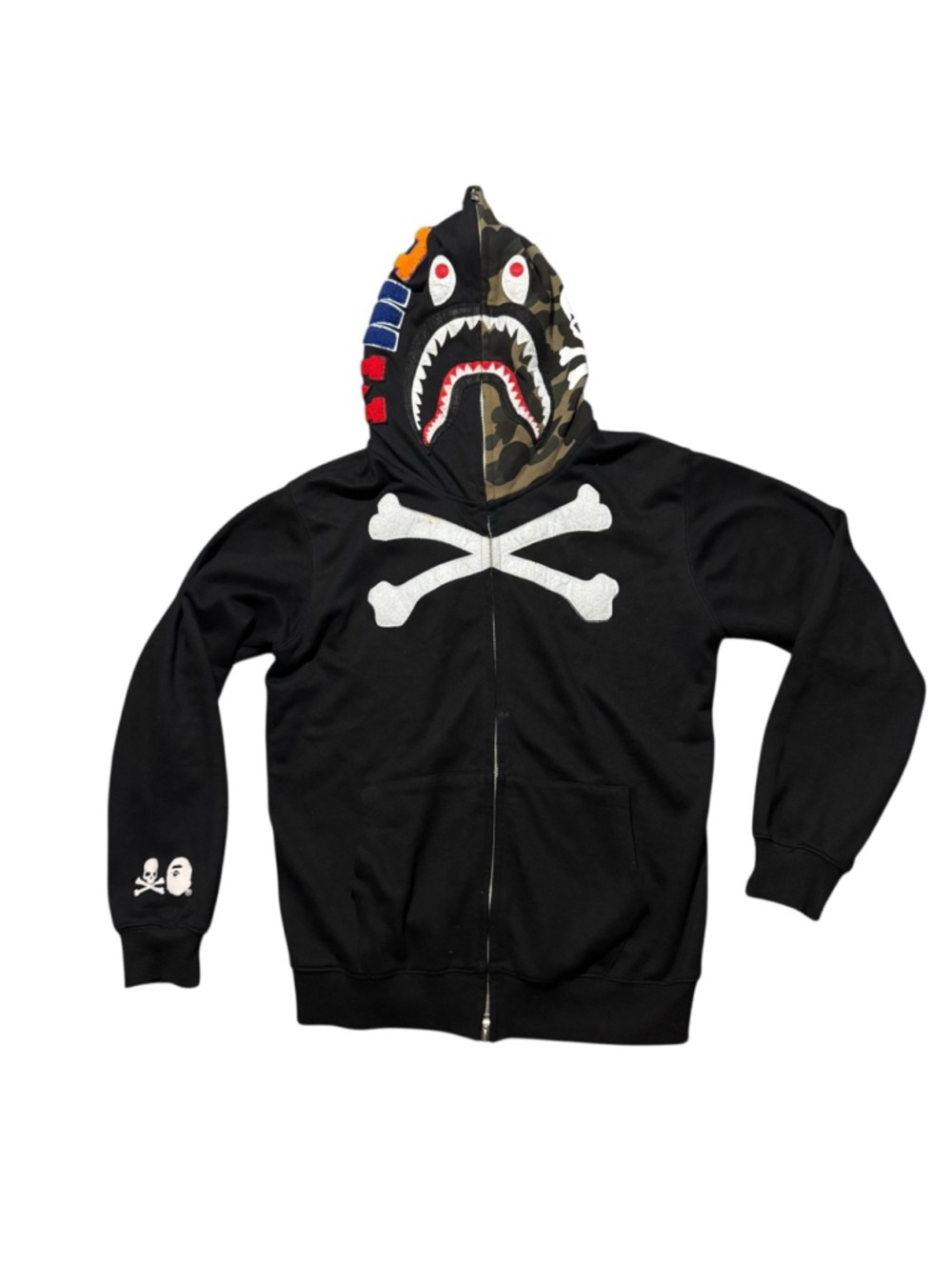 A Bathing Ape Bape Mastermind Shark Hoodie Sz L